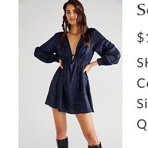 NWT Free People plunge dress, S